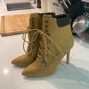 Tan timberland type heels